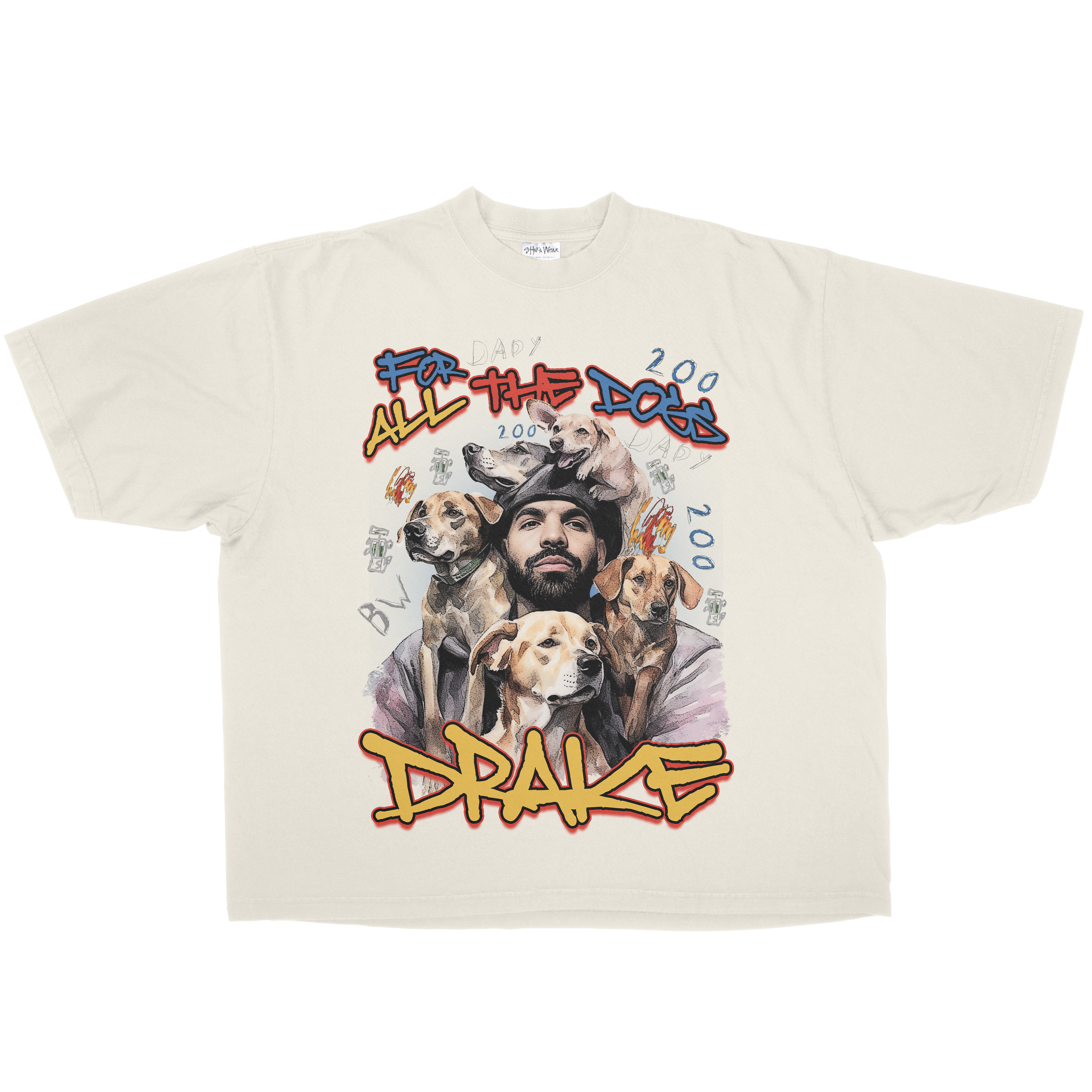 FOR ALL THE DOGS OVERSIZED HEAVYWEIGHT TEE