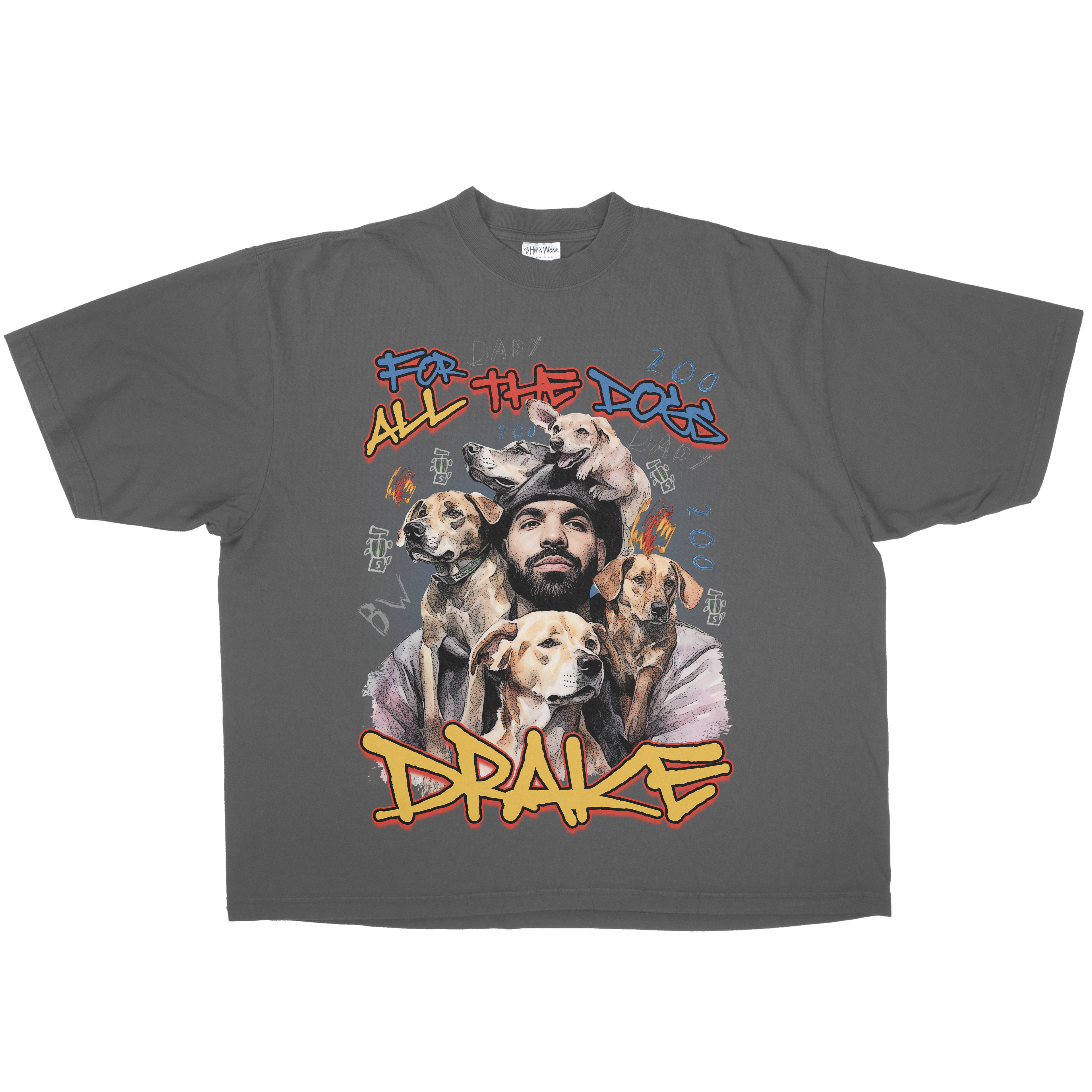 FOR ALL THE DOGS OVERSIZED HEAVYWEIGHT TEE
