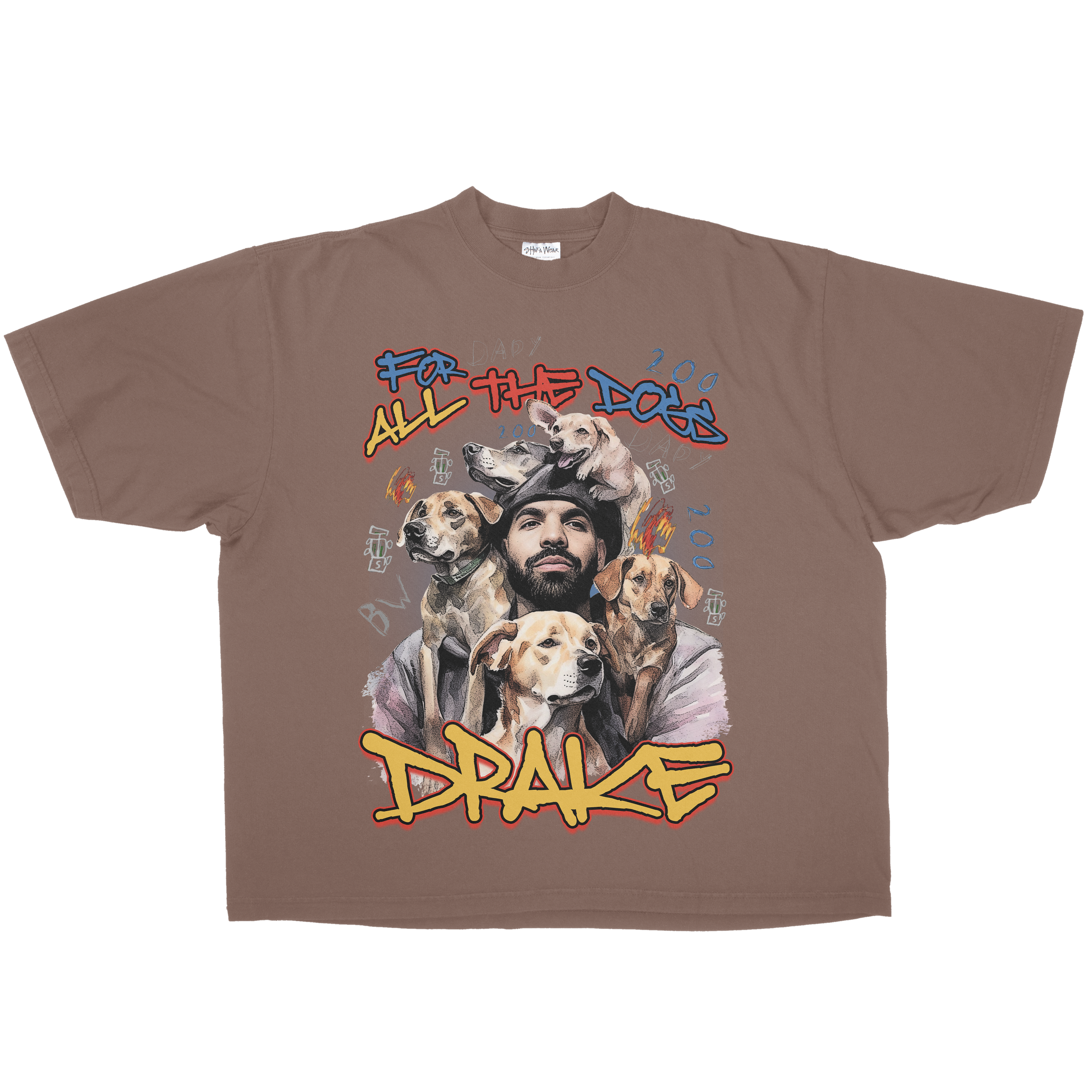 FOR ALL THE DOGS OVERSIZED HEAVYWEIGHT TEE