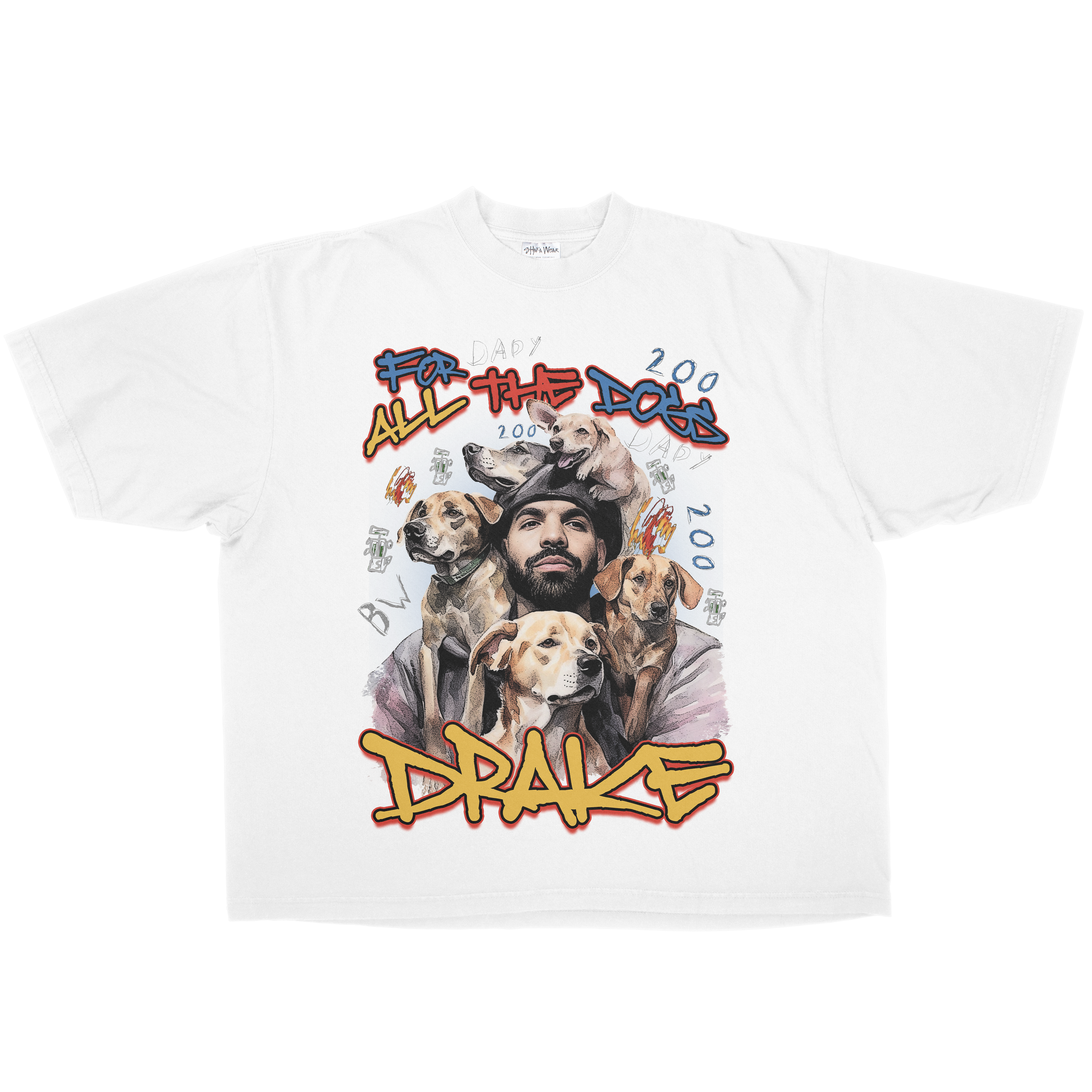 FOR ALL THE DOGS OVERSIZED HEAVYWEIGHT TEE