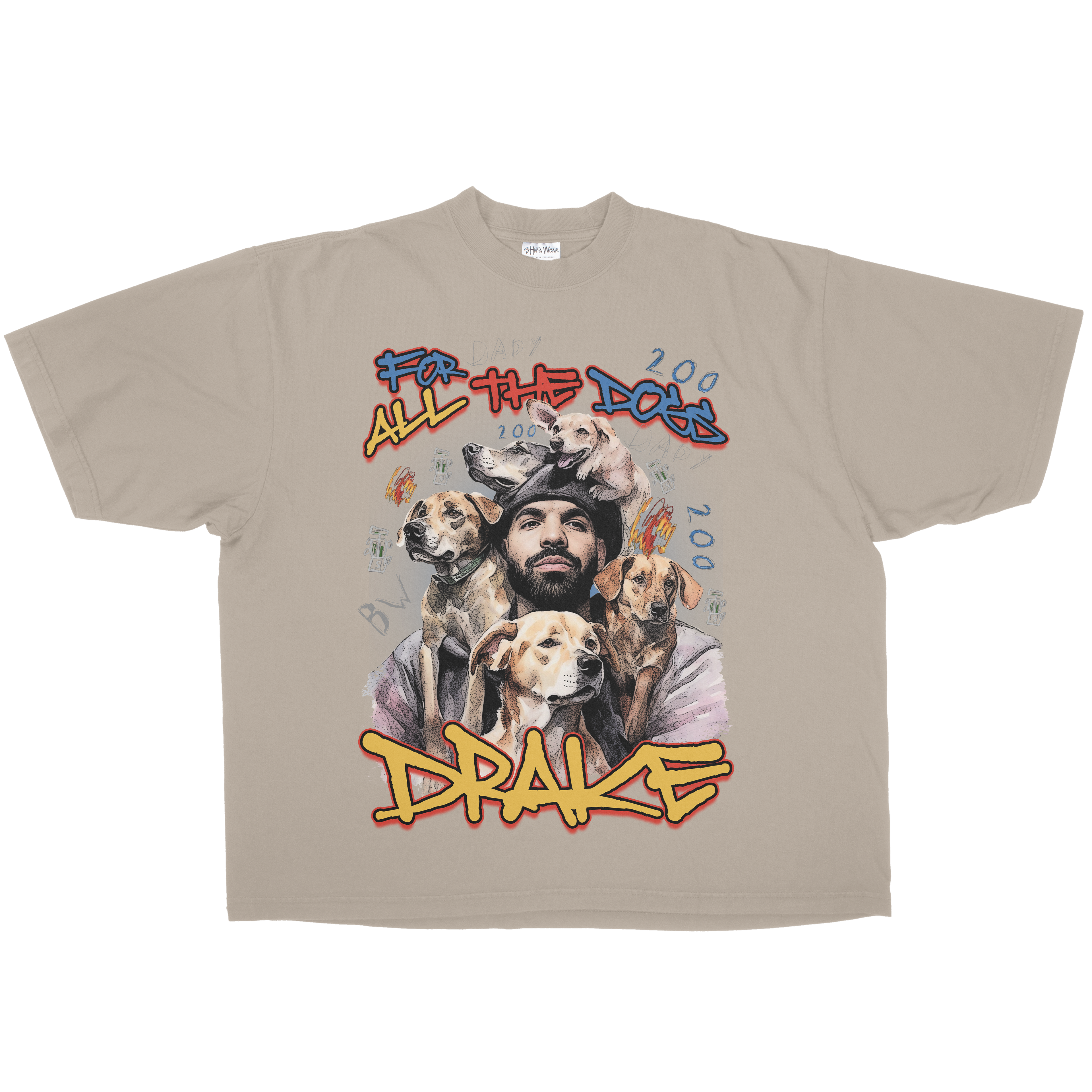 FOR ALL THE DOGS OVERSIZED HEAVYWEIGHT TEE