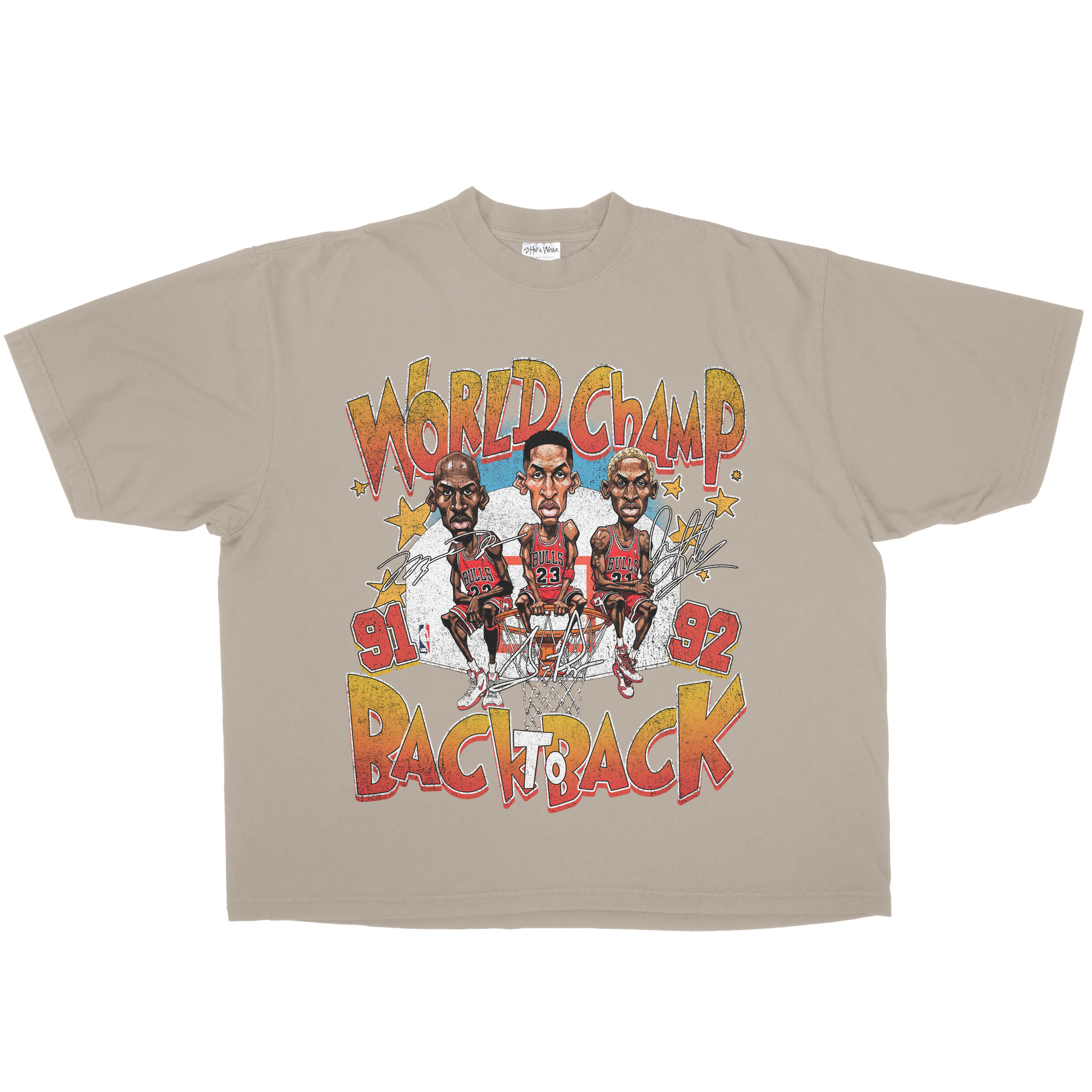 BACK 2 BACK CHAMPS OVERSIZED HEAVYWEIGHT TEE