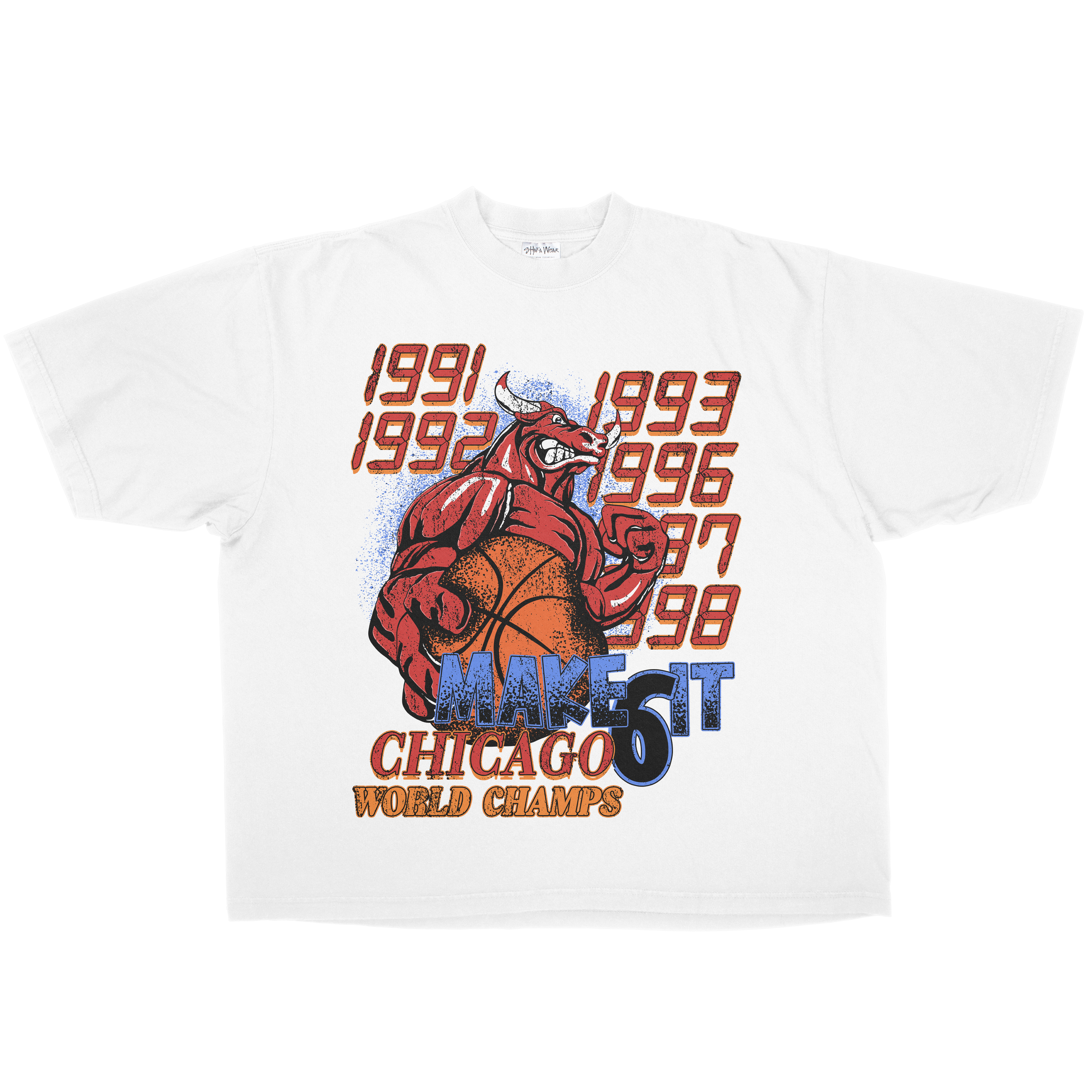 6X WORLD CHAMPS OVERSIZED HEAVYWEIGHT TEE