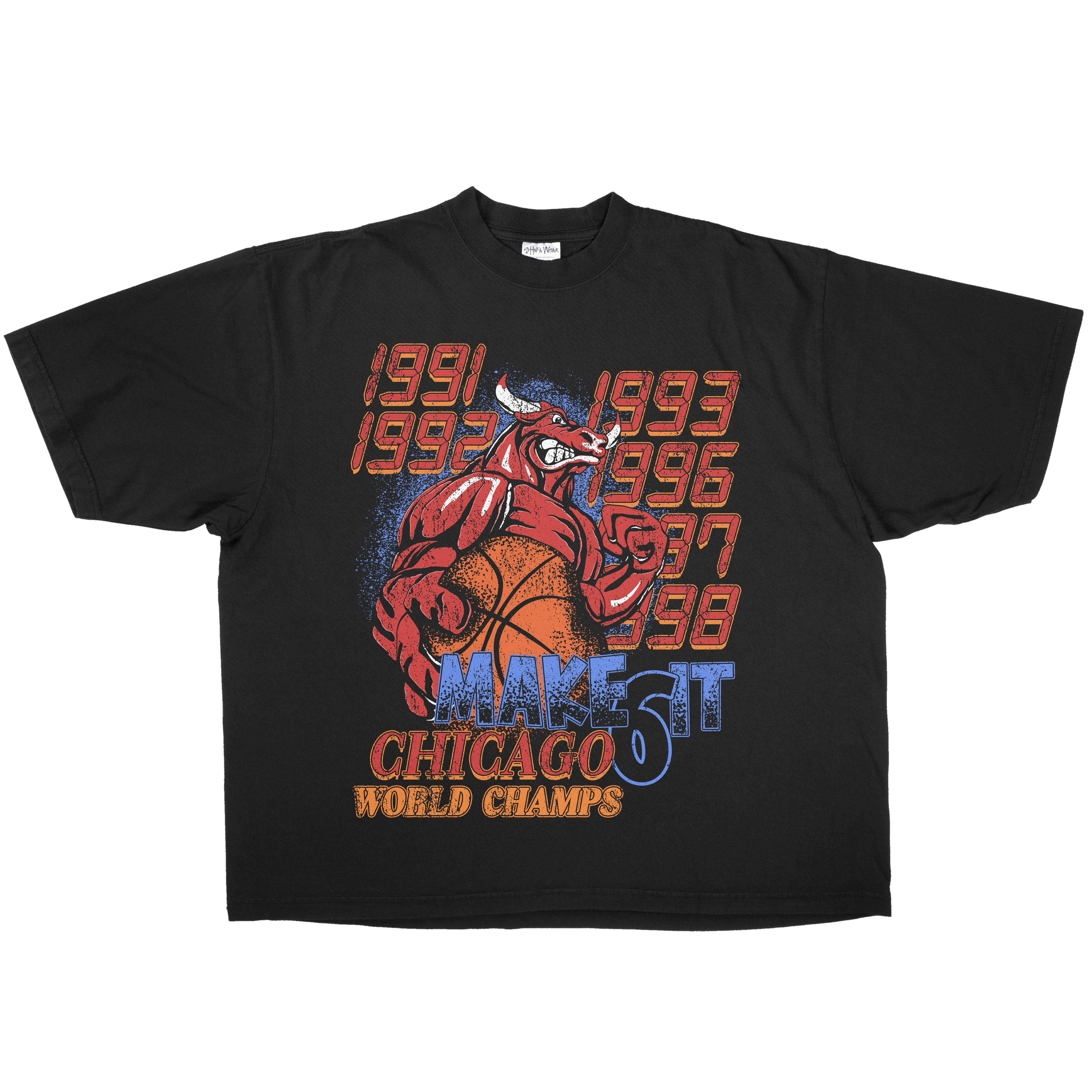 6X WORLD CHAMPS OVERSIZED HEAVYWEIGHT TEE