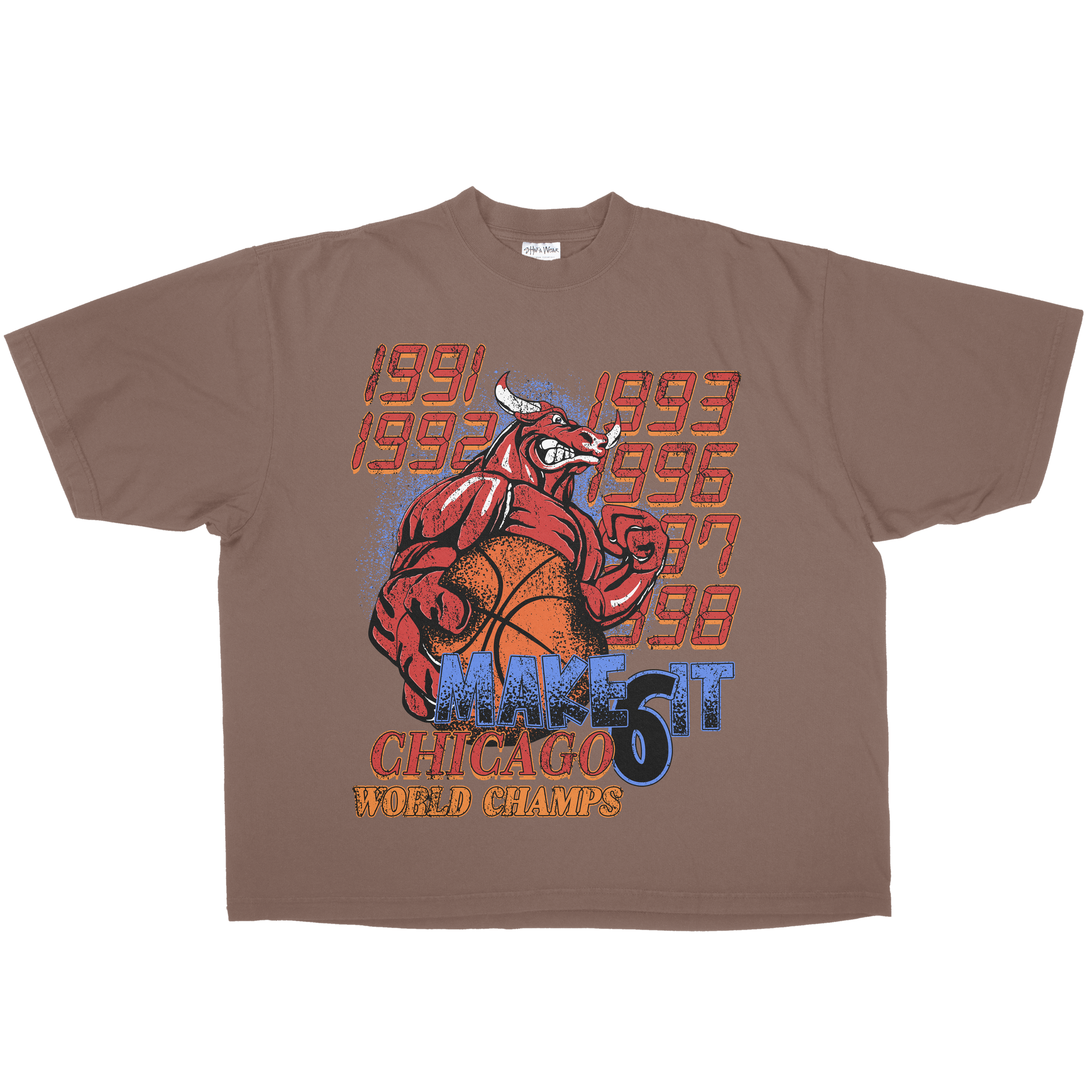 6X WORLD CHAMPS OVERSIZED HEAVYWEIGHT TEE