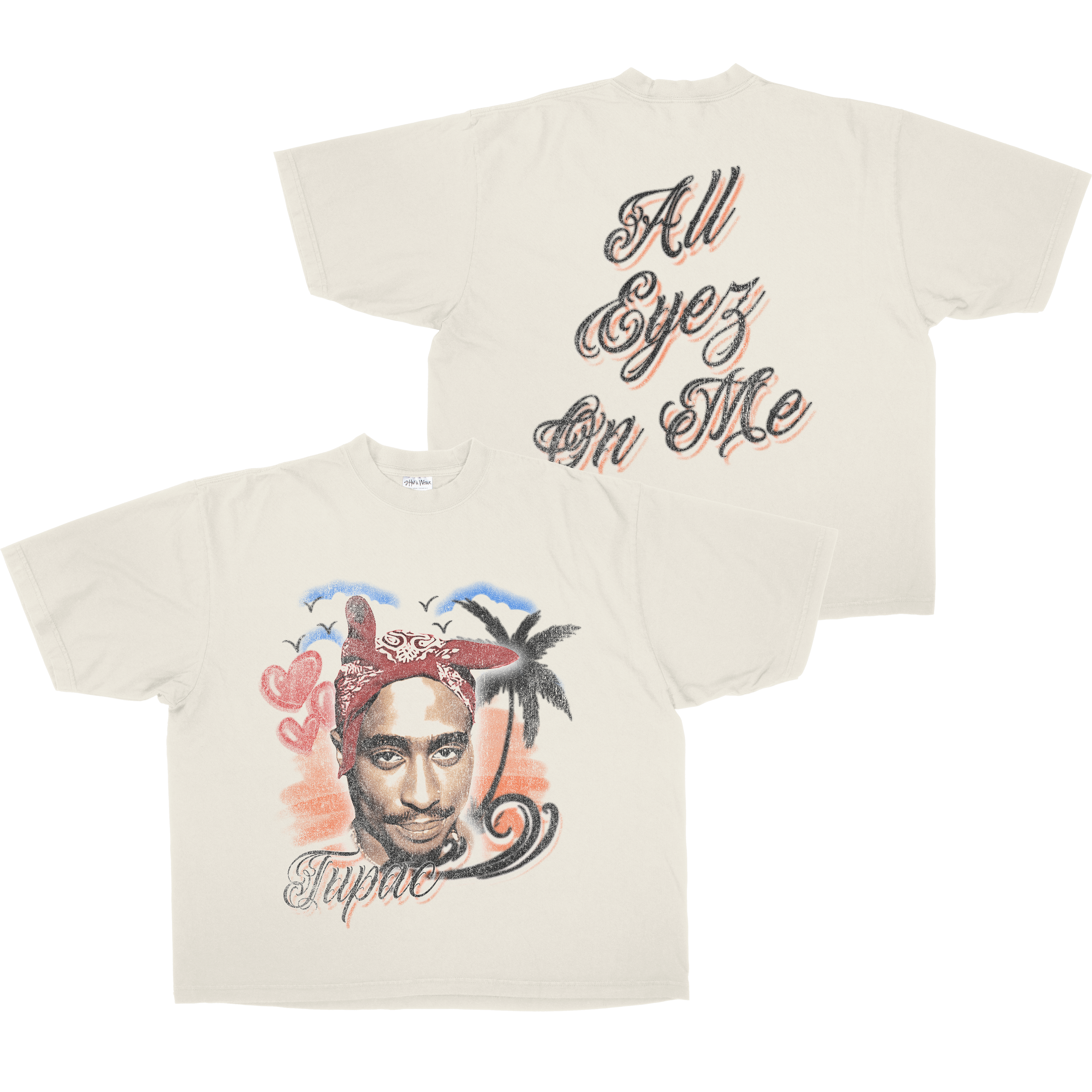 ALL EYEZ ON ME OVERSIZED HEAVYWEIGHT TEE